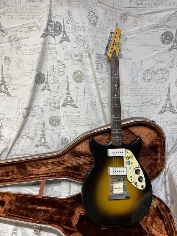 Super Rare 1965 Micro-Frets Signature In Sunburst Finish Special Ordered "Nashville" Custom Headstock image 1