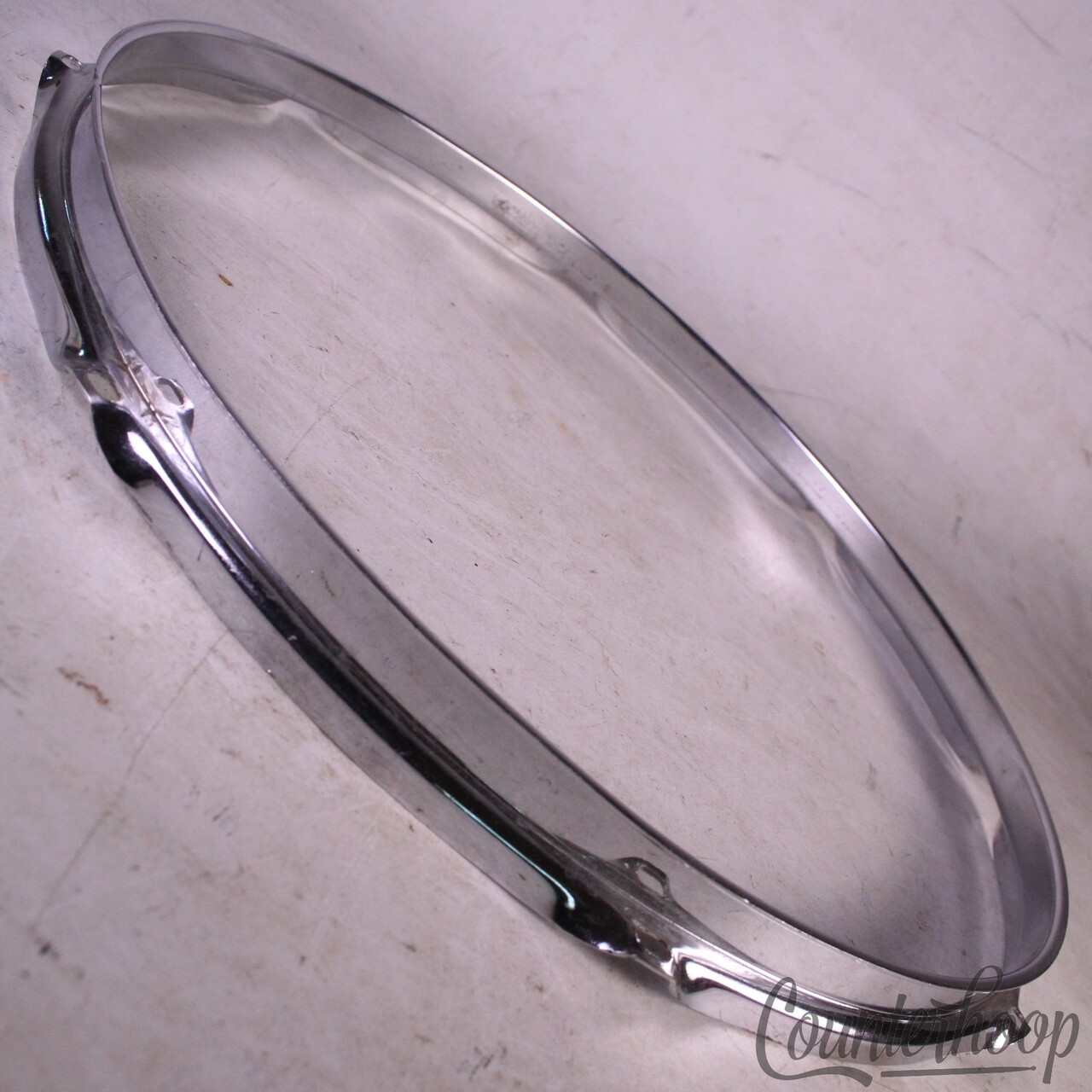 Ludwig 15" 8-Lug Snare/Tom Drum Batter Rim/Hoop Steel COS Vintage 60s Marching* — main photograph