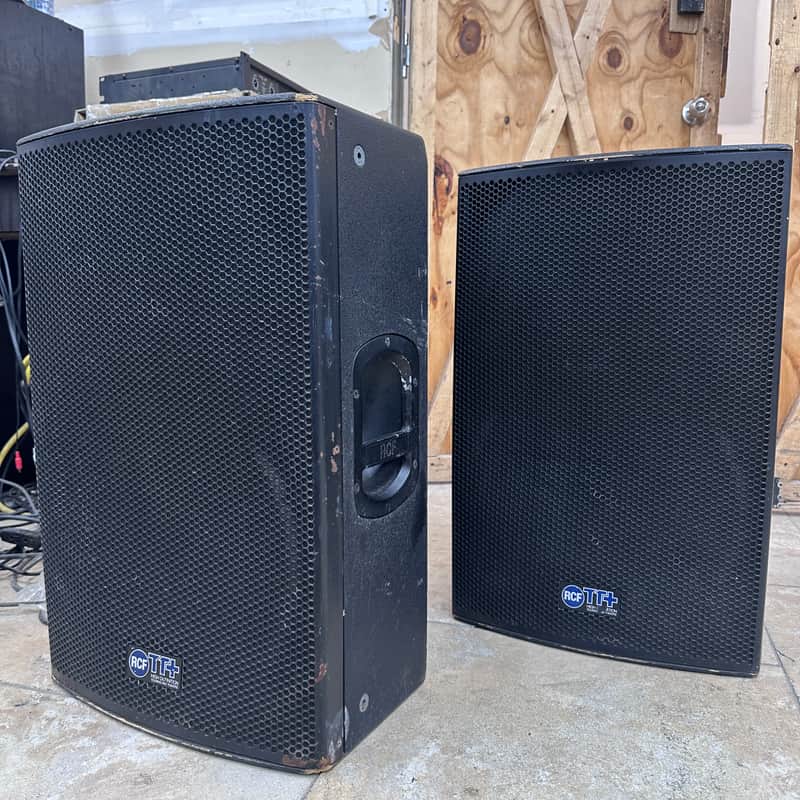 RCF TT25 Full Range Speakers w/Covers - PAIR - Tested & Working image 1