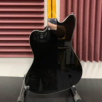Vintage VRS654BK REVO Surfmaster Quad Electric Guitar Boulevard Black image 3