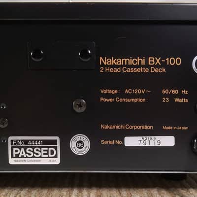 1986 Nakamichi BX-100 Stereo Cassette Deck New Belts & Serviced 09-11-2024 Excellent Condition in Box #119 image 10