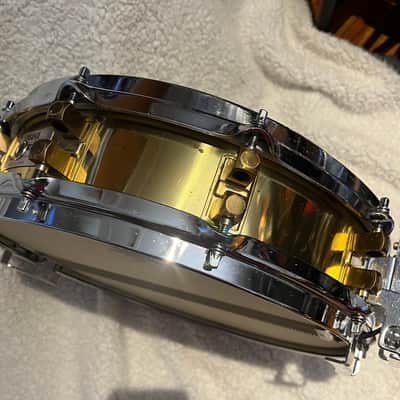 Yamaha SD-493 14x3.5" Brass Piccolo Snare Drum 1987-1996 - Brass image 3
