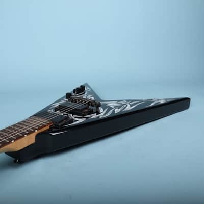 BC Rich Kerry King Signature KKV Tribal Flame Flying V Electric Guitar image 11
