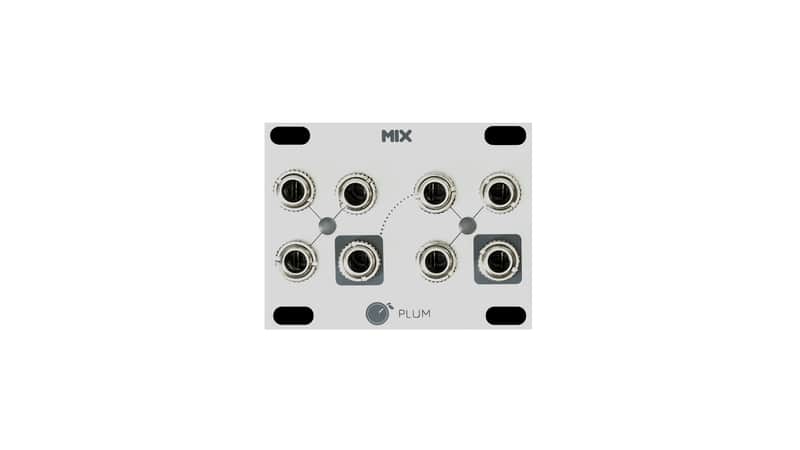 Plum  Audio MIX 1U - Unity Mixer / Precision Adder / Average Mixer 2022 Silver image 1