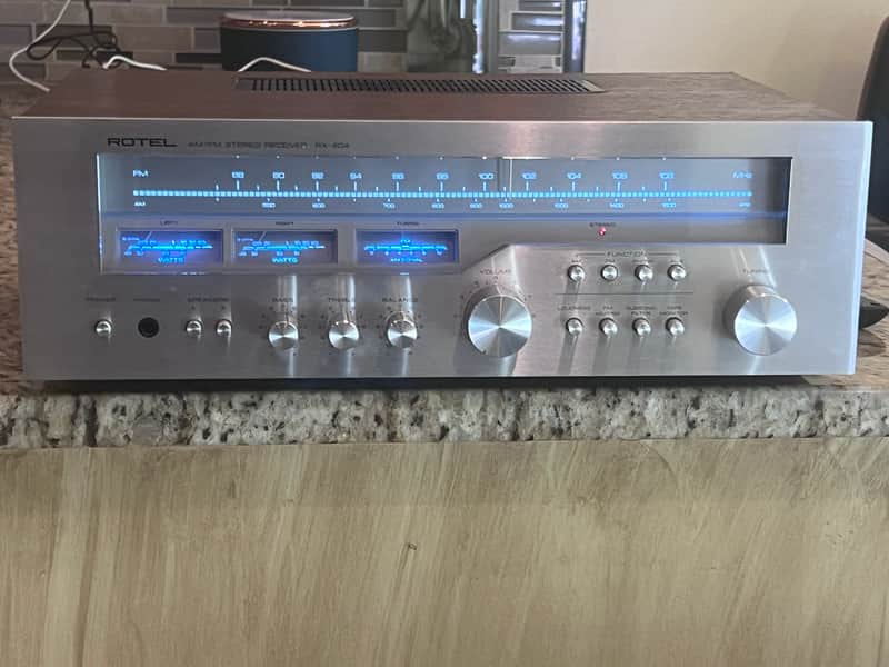 ROTEL RX-404 "AM/FM Stereo Receiver Cleaned, Tested, New LED'S image 1
