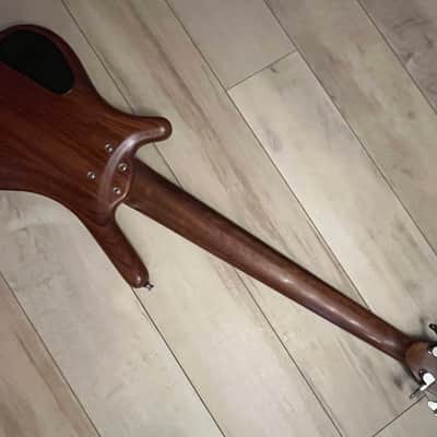 Warwick Corvette German 6 string Pro Series Bartolini Bass 2010s - Natural Satin Bubinga image 6