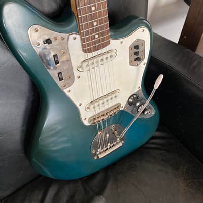 Fender Squier Jaguar - Lake Placid Blue/Sherwood Green John