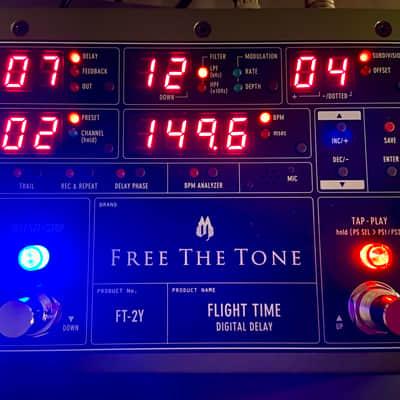 Free The Tone FT-2Y Flight Time Digital Delay 2010s - Green image 3
