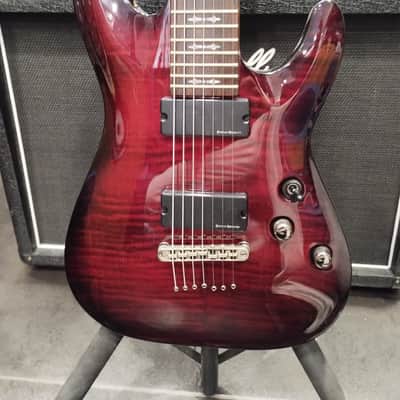 Schecter DEMON 7 - Crimson Red Burst image 2