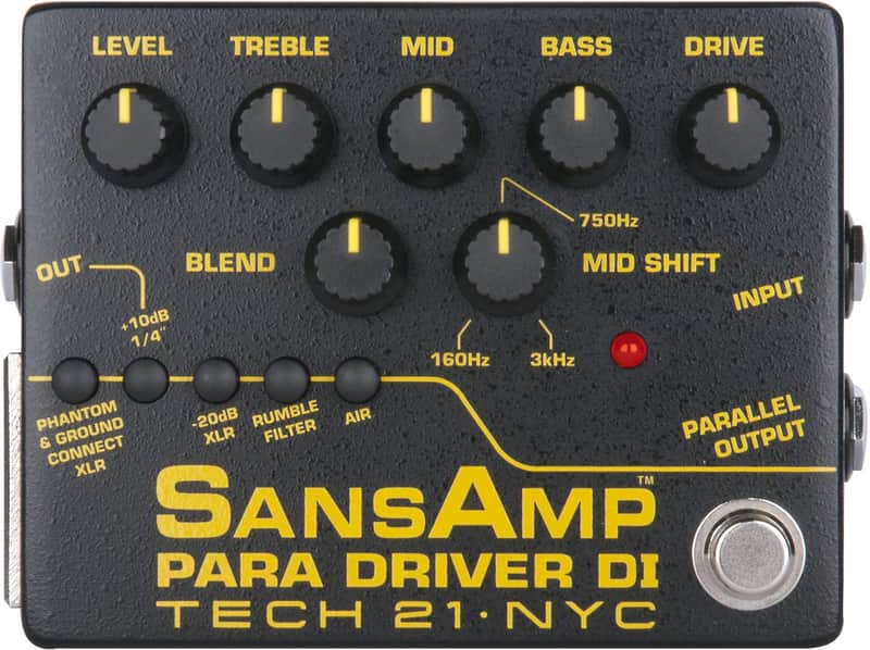 Tech 21 SansAmp Para Driver V2 DI Pedal - 20th Anniversary image 1