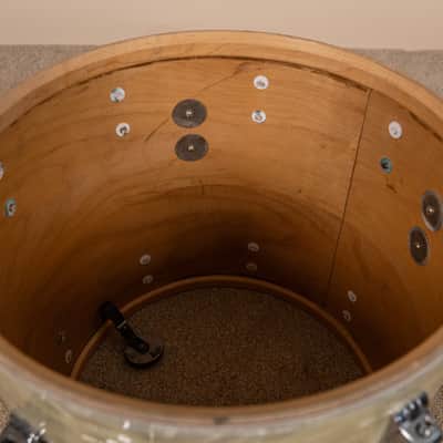 1960s Ludwig Rock Duo White Marine Pearl Drum Set image 20
