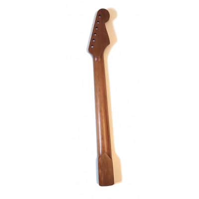 LEFT HANDED 22 frets Satin Nitro varnished Roasted Mapple Strat Neck with rosewo image 2