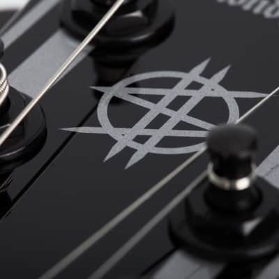 Schecter Synyster Standard Gloss Black with Silver Pin Stripes image 8