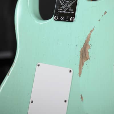 Fender Limited Edition Fat 1954 Stratocaster Relic - Faded Aged Surf Green image 13