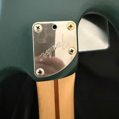 ULTRA LYTE 6.74 pound P Bass Lyte MIJ Refin Brit Racing Green w/ EMG BQS Schaller Hipshot image 8