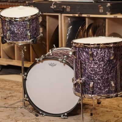 Rogers 12/14/18/5x14" Cleveland (Reissue) Drum Set - Purple Diamond Pearl image 12
