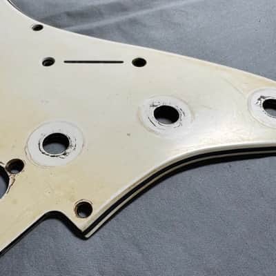 Vintage USA 54 8 Hole 50's Fender Stratocaster 56 Vintage Pickguard Celluloid / Nitrate White / Cream 1954 thru 58 RI image 7