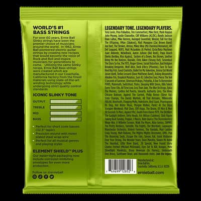 Ernie Ball SHORT SCALE Regular Slinky Bass Nickel Round Wound Strings 45 65 85 105 image 2