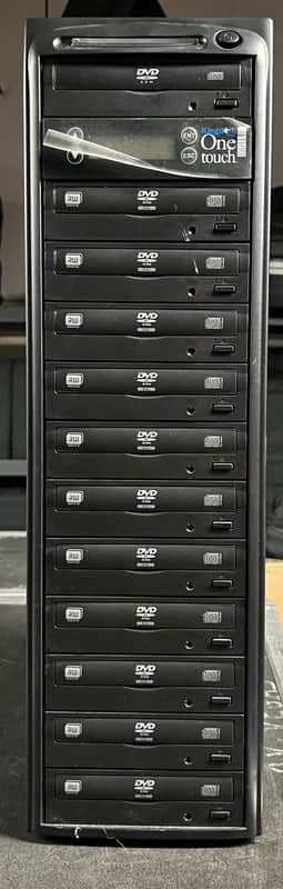 Kingdom KDV11A One Touch DVD 24X CD 48X Duplicator 11 bay copier image 1