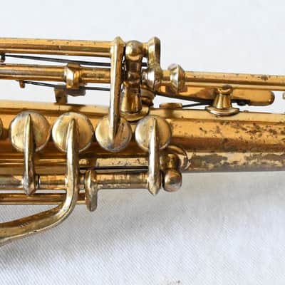 Conn New Wonder I Soprano Sax 1923 - Original Gold Plate-Overhauled-Free USA Ship image 12