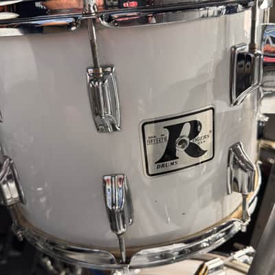 Rogers - 1978 Nine Piece Memriloc Drum Set. Excellent! - White image 17