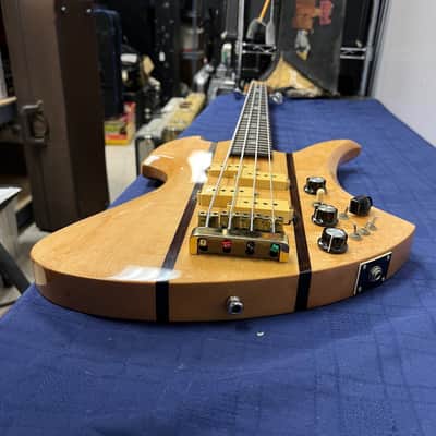 Vintage BC Rich USA Mockingbird 4-string electric bass guitar neck through body with Original Case Early 1980's image 23