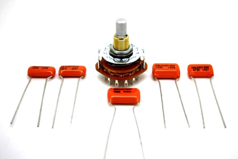 KIT GUITAR FOR VARITONE - ROTARY SWITCH 2 POLE 6 WAY & ORANGE DROP