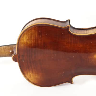 Von Friedrich August Glass Stradivarius 1737 4/4 German Violin w/ Wooden Case image 4