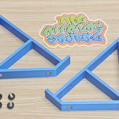 The Analog Source 45 Degree Angled Electric Blue Color Desktop Stands For Elektron Digitakt Digitone Syntakt Digital Drum Machine Sampler Synthesizer image 2