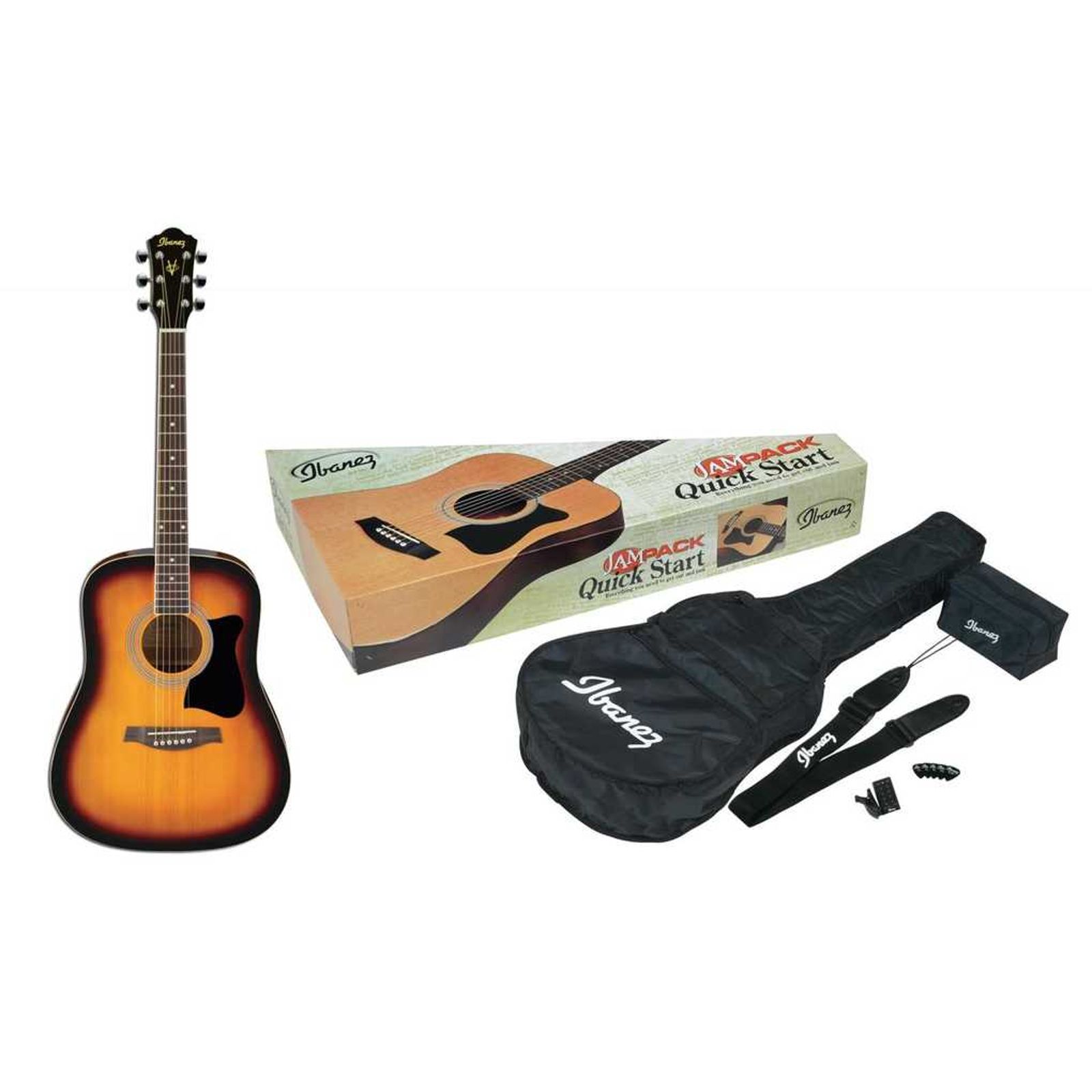 Ibanez V50NJP Dreadnought Acoustic Jam Pack | Reverb