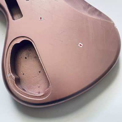 Pink Metallic Finish 5 String Bass Body image 16