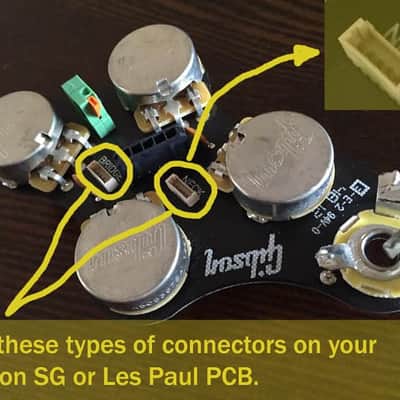1 quick-connect adapter for Gibson, Seymour Duncan, DiMarzio, etc humbucker, pickup, solderless image 2