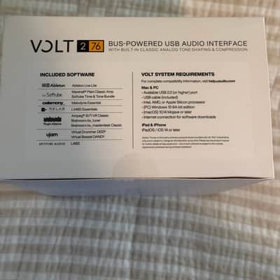 NIB sealed unopened Universal Audio Volt 276 USB-C Audio Interface 2021 - Present - Tan / Gray image 3