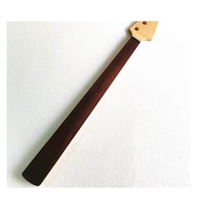 Maple Wood 4 String Jazz Bass Style Neck, Fretless Rosewood Fingerboard image 2