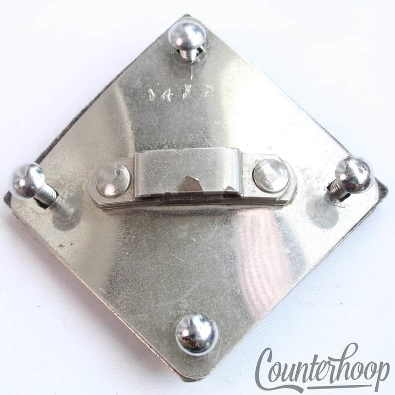 *Gretsch Diamond Tom Drum Mount Nickel Felt+Metal Plate Vintage 40s Broadkaster* image 1