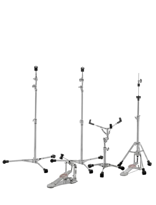 Sonor 2000 Series Double-Braced LT Lightweight Hardware Pack: Single Kick Pedal, Hi Hat Stand, Snare Stand, 2x Boom Stands | HS-LT-2000-S | Authorized Dealer image 1