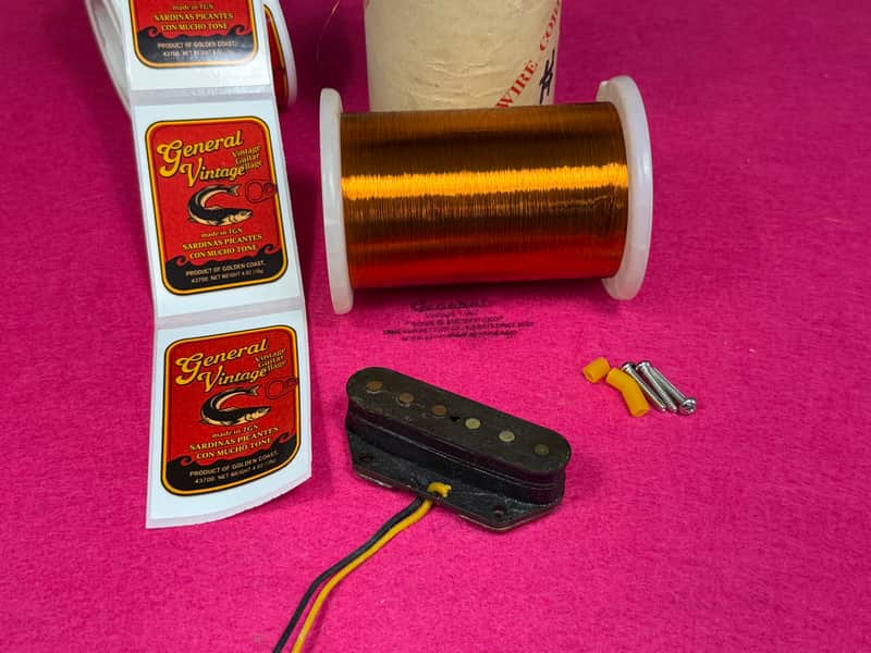 General Vintage Tone  NOS For Esquire®️ Tele ®️ Bridge Pickup Hand wound  Vintage Collector’s  NOS American Wire corp USA image 1