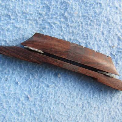 Vintage Rosewood Adjustable Archtop Bridge Cool 50's/60's Era Rosewood Archtop Bridge image 1