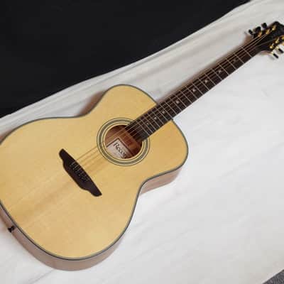 Luna Art Recorder Solid Wood Acoustic Guitar Natural