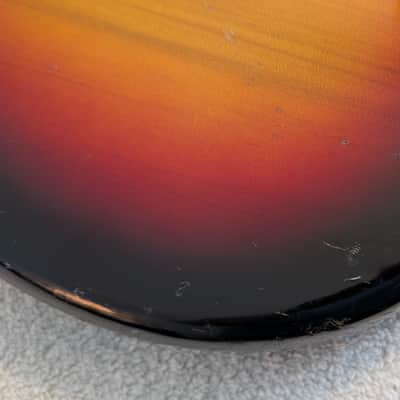 Vintage 1970's Aria (MIJ) Strat Body & Neck (Sunburst, maple neck w/rosewood fret board) image 8