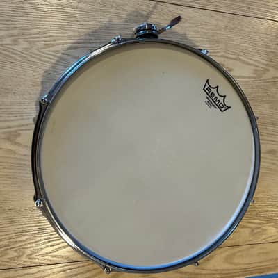 Slingerland 1970 4x14 buddy rich 3 ply 8 lug snare drum gold sparkle image 7