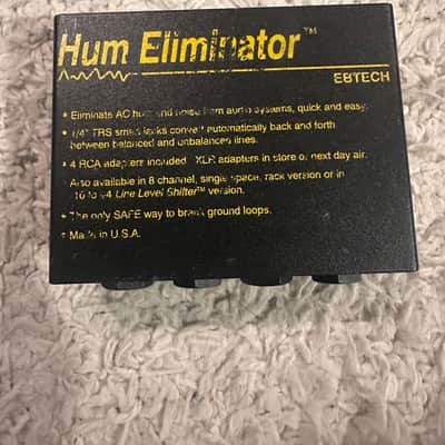 Ebtech HE-2 Dual-Channel Hum Eliminator 2010s - Black image 1