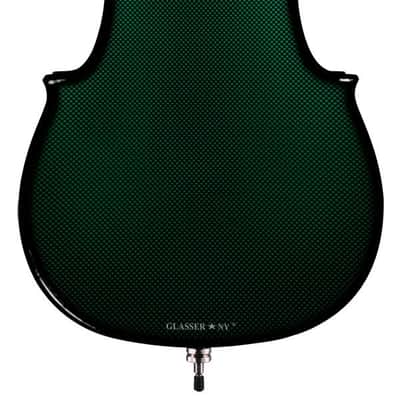 Glasser Carbon Composite Acoustic Electric 5-String Cello Outfit 4/4 size 2020s Green image 3