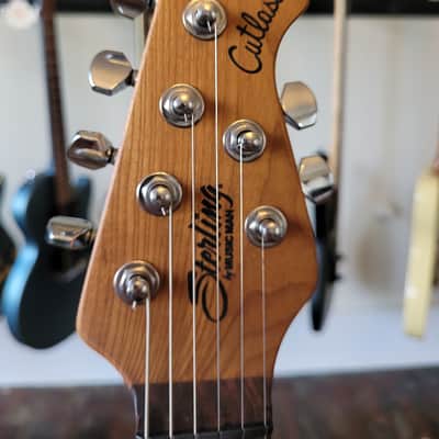 Sterling by Music Man Cutlass Plus CT50HSS - Aqua Grey w/ Roasted Maple Neck & Block Inlays image 4