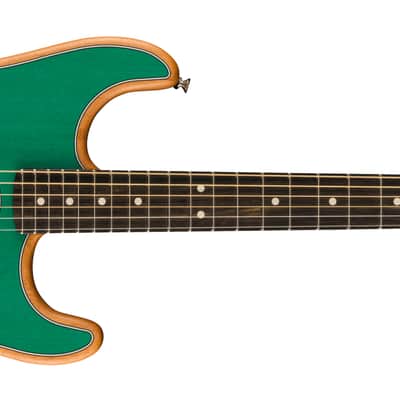 FENDER - Limited Edition American Acoustasonic Stratocaster  Ebony Fingerboard  Aqua Teal - 0972323199 image 1