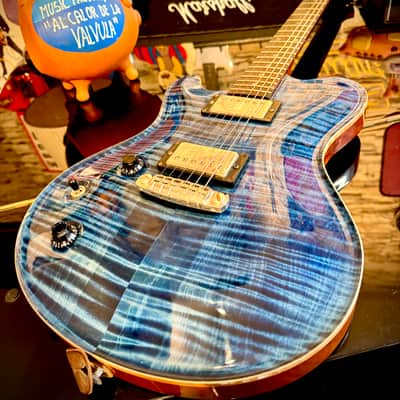 Nik Huber DOLPHIN CUSTOM LEFTY Super Flame Top Curly Mahogany  BRAZILIAN ROSEWOOD ( 2010) image 11