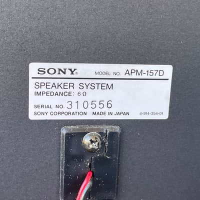 Vintage Sony APM-157D Stereo Speakers For Sony FH-100 80s image 10