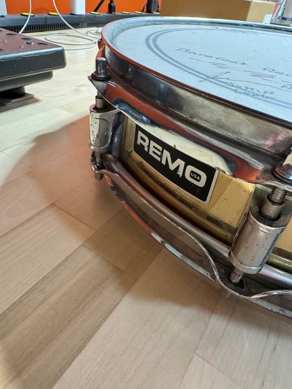 Remo Quadura Gold Plastic Wrap 3 1/2 x 14" Piccolo Snare Drum image 1