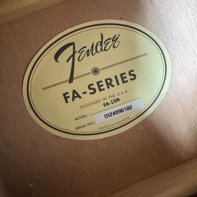 Fender FA-15N B Acoustic Classical Guitar 3/4 Size W/ Gig Bag image 9