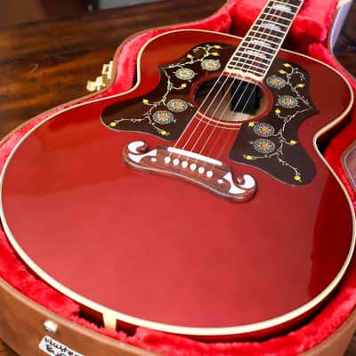 Gibson Custom Shop SJ-200 - Norman's Rare Guitars Exclusive - "Western Stars" Double Pickguard 2024 - Burgundy / Red Gloss image 2